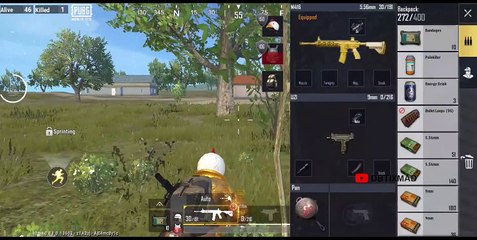 Full Rush Solo Game Play || Uzi + M416 + M762 || Golden Skins + New Look