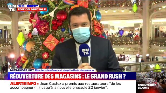 Un moment très émouvant : le directeur des Galeries Lafayette Paris Haussmann témoigne de la réouverture