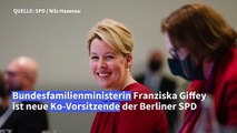 Berliner SPD wählt Giffey in neues Führungsduo mit Saleh