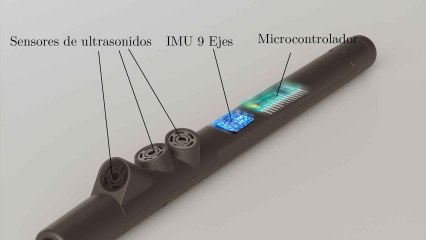 Egara, un bastón inteligente que avisa a los ciegos de los techos bajos o los parasoles
