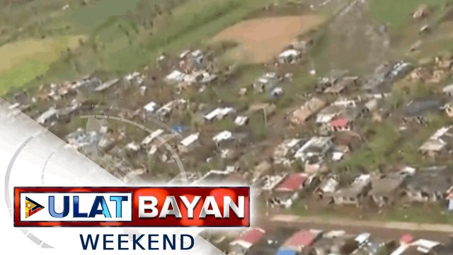 PNP, nagsagawa ng aerial inspection sa Albay; Tatlong bayan, nangangailangan pa ng tulong; Sitwasyon sa Pandan, Catanduanes, unti-unti nang bumabalik sa normal; Tone-toneladang relief goods, ipinamahagi ng PNP sa mga apektadong residente