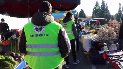 KIRKLARELİ - Halk pazarında Kovid-19 denetimleri artırıldı