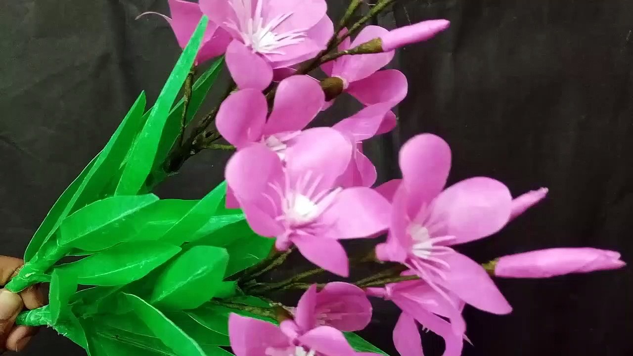Arali Poovu Flower Making with Plastic Carry Bag