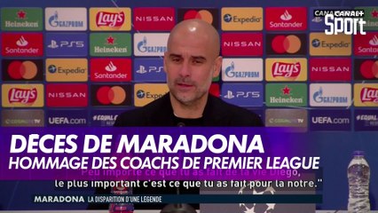 Hommage des coachs de Premier League à Diego Maradona