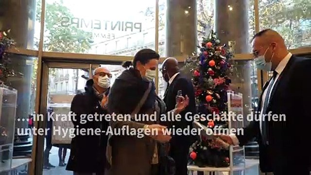 Geschäfte in Frankreich dürfen wieder öffnen