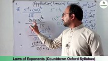 Laws of Exponents countdown oxford syllabus II Simple and Easy Method II best video by Learning Zone