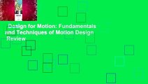 Design for Motion: Fundamentals and Techniques of Motion Design  Review