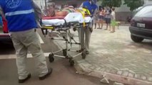 Jovem fica ferido após colisão entre carro e moto no Bairro Cascavel Velho
