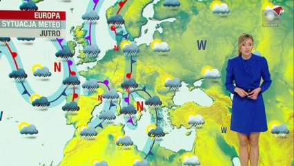 Milena Rostkowska Galant weather forecast (pogoda) on Polish TV Polsat (06/12/2020)