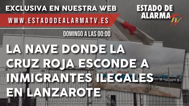 La nave donde la CRUZ ROJA ESCONDE inmigrantes ILEGALES en LANZAROTE