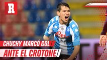 Chucky Lozano anotó con el la victoria del Napoli ante del Crotone