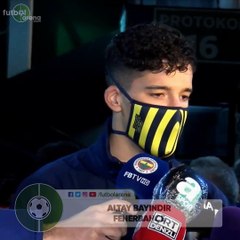 Altay Bayındır: "Maçlara iyi konsantre olıuyorum"