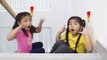 Annie and Suri Pretend Play with Funny Balloons - Fun Kids Playtime