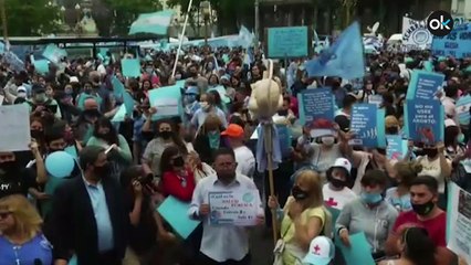 Multitudinaria manifestación en Argentina en contra del aborto