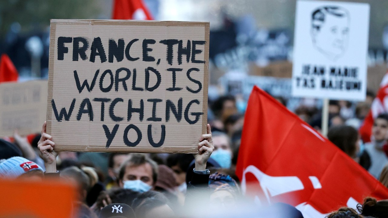 France: Protesters clash with police over new security law