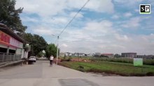Quick drive in Guangzhou Baiyun district's Longgui subdistrict