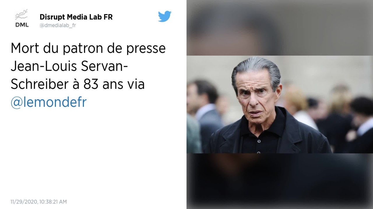 Jean-Louis Servan-Schreiber, icône de la presse française, est mort
