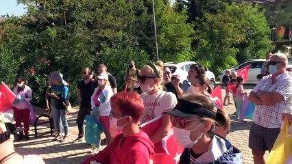 ANTALYA - Alanya'da yerleşik yabancılar çevre temizliği için bir araya geldi
