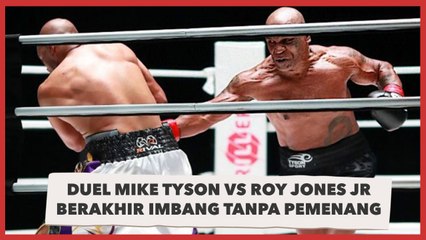 Duel Mike Tyson Vs Roy Jones Jr Berakhir Imbang Tanpa Pemenang