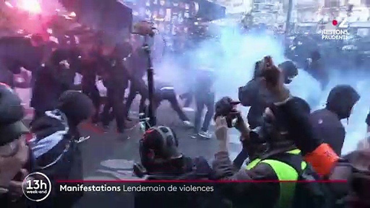 Manifestations contre la loi "sécurité globale" : à Paris, des affrontements entre forces de l'ordre et casseurs