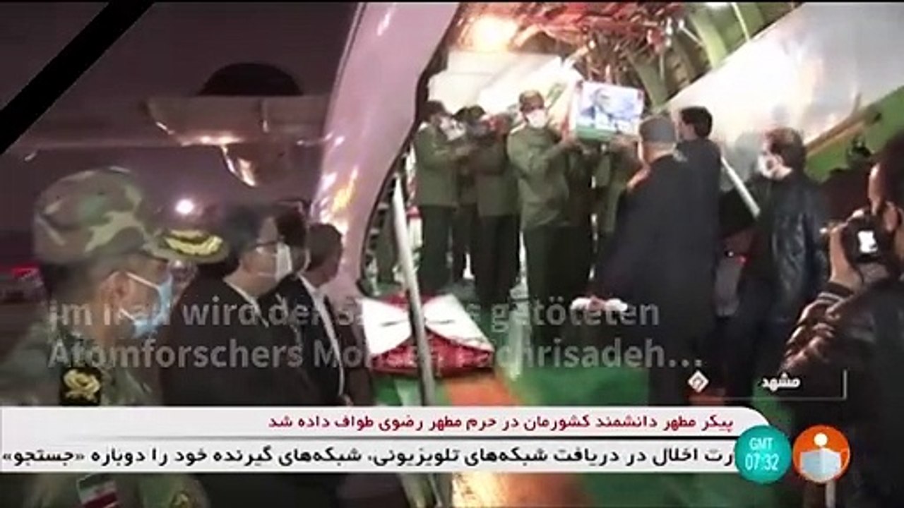 Getöteter iranischer Atomforscher in Schrein aufgebahrt