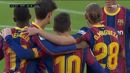 Liga : D'un golazo Messi rend hommage à Maradona