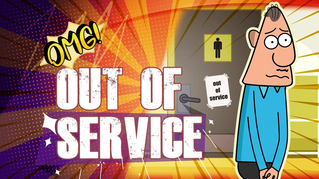 Out of Service [OMG, I can't hold my pee anymore !!! ] | Cartoon Animation | 1 minute cartoon