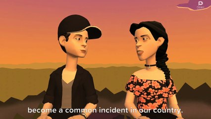 a dialogue between two friends about road accident