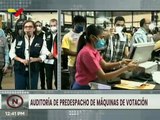 CNE: En auditoría predespacho se verificó instalación y funcionamiento de las máquinas de votación