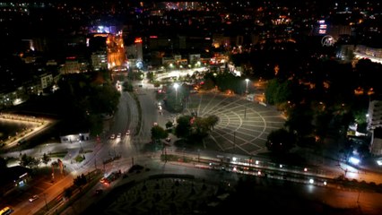 GAZİANTEP - (DRONE) Sokağa çıkma kısıtlamasına uyuluyor