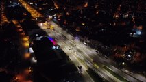 DENİZLİ - (DRONE) Ege Bölgesi'nde sokağa çıkma kısıtlamasına uyuluyor