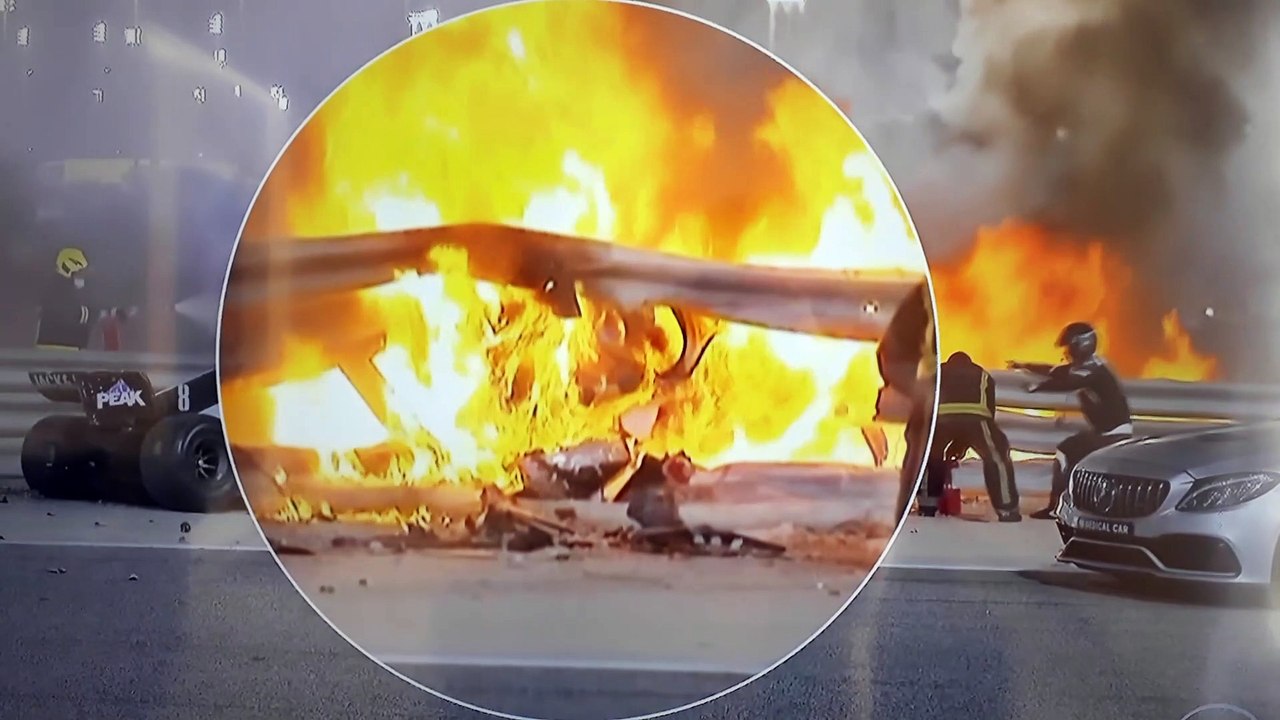 GROSJEAN REBORN FLAMES BAHRAIN F1 GP 2020