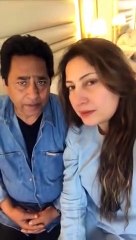 syed noor and film star saima together video