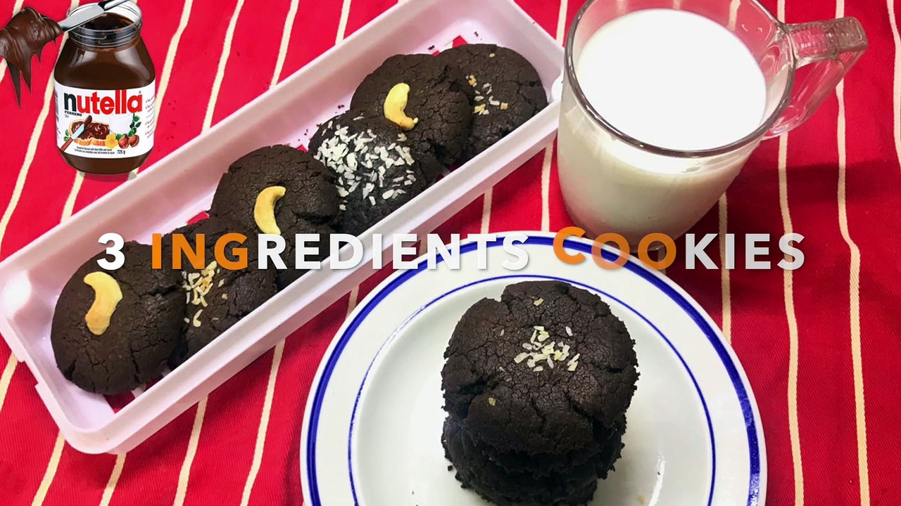 Quick 3 Ingredients Nutella Cookies