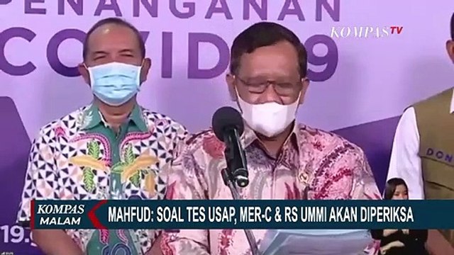 Ini Pernyataan Mahfud MD & Ketua Satgas Covid-19 Terkait Hasil Swab Rizieq Shihab yang Ditutupi
