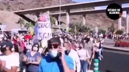 ÉXITO en la MANIFESTACIÓN de CANARIAS en contra de la INMIGRACIÓN ILEGAL