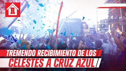 Afición recibió a la máquina con pasillo a su llegada al Estadio Azteca