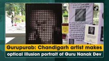 Gurupurab: Chandigarh artist makes optical illusion portrait of Guru Nanak Dev