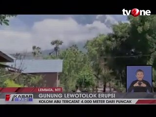 Gunung Api Ili Lewotolok Erupsi, Warga Mengungsi