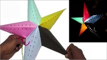 DIY Paper Star Lantern | Easy Paper Star for Christmas | How to Make Paper Star Lantern | Lantern Ideas for Christmas | Christmas Decorations 2020