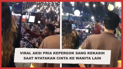 Viral Seorang Pria Kepergok Sang Kekasih saat Nyatakan Cinta ke Wanita Lain