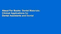 About For Books  Dental Materials: Clinical Applications for Dental Assistants and Dental