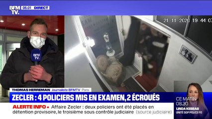 下载视频: Affaire Zecler: les quatre policiers mis en examen, deux d'entre eux placés en détention provisoire