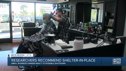 Small business owners react to a potential three-week shelter-in-place in Arizona