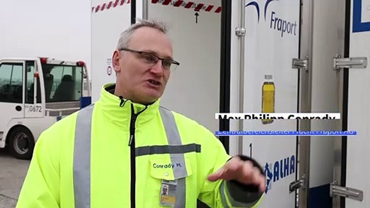 Frankfurter flughafen ist für verteilung der corona-impfstoffe gerüstet