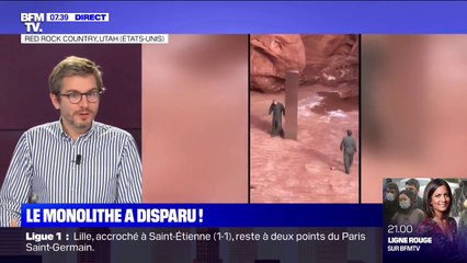 Le monolithe découvert dans un désert de l'ouest des États-Unis a disparu