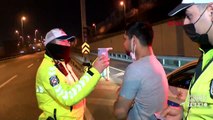 Sokağa çıkma kısıtlamasında alkollü ve ehliyetsiz yakalandı | Video