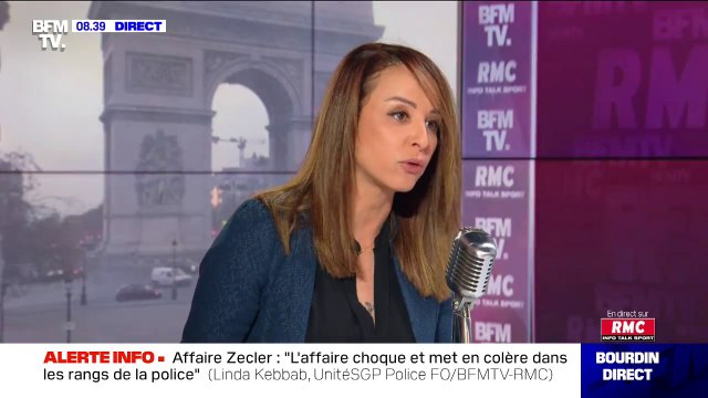 Pour la déléguée Unité SGP FO Linda Kebbab, l'extrême gauche travaille pour faire en sorte que le métier de policier ne soit plus respecté