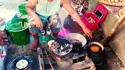 Myanmar street food. I would like to know what kind of breakfast you eat in your country. (Ep-8)