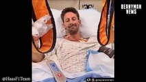 Romain Grosjean says he's 'OK' in hospital after horrifying crash in Bahrain